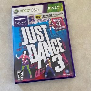 XBox 360 just Dance dance 3 Like new